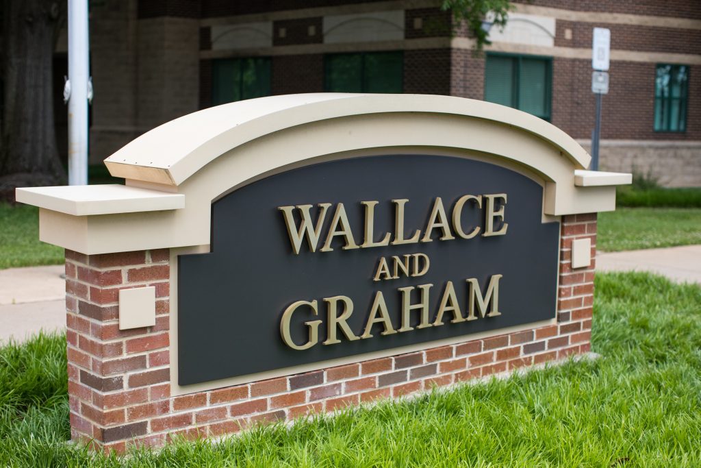 photo of Wallace and graham sign